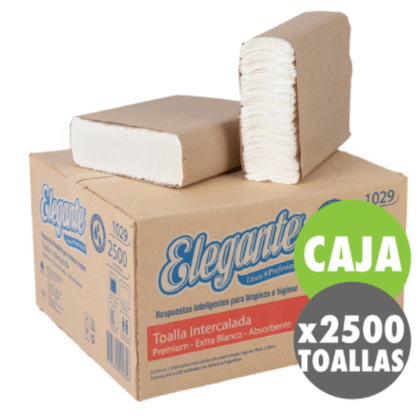TOALLA INTERCALADA "ELEGANTE" CAJA X 2500 U