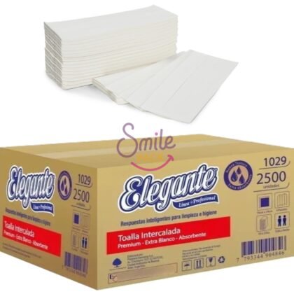 TOALLA INTERCALADA BLANCA ECONO (CAJA)
