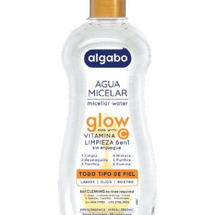 AGUA MICELAR GLOW ALGABO 400ML