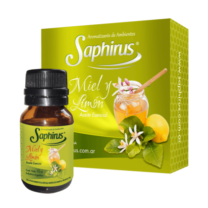 AROMATIZANTE ACEITE SAPHIRUS MIEL Y LIMON 10ML