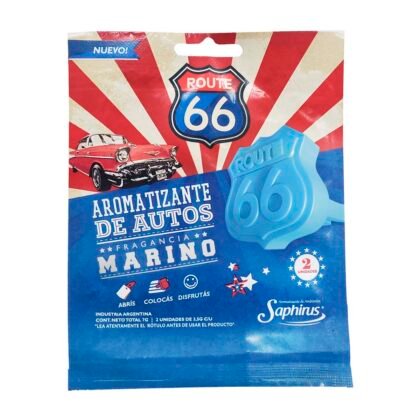 AROMATIZANTE AUTOS "ROUTE 66" MARINO