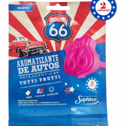 AROMATIZANTE AUTOS "ROUTE 66" TUTTI FRUTTI