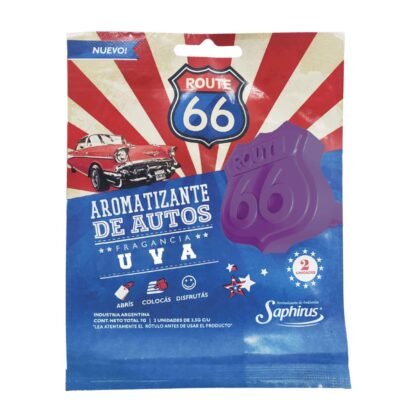 AROMATIZANTE AUTOS "ROUTE 66" UVA