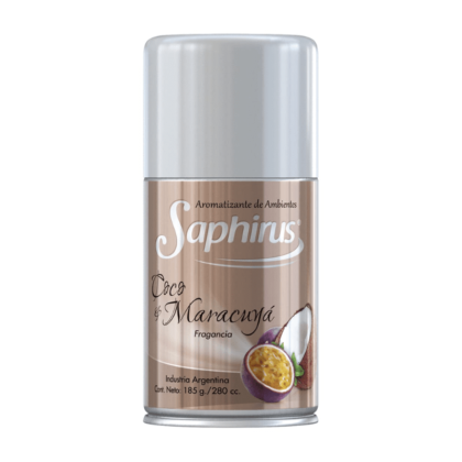 AROMATIZANTE SAPHIRUS 280CC COCO Y MARACUYA