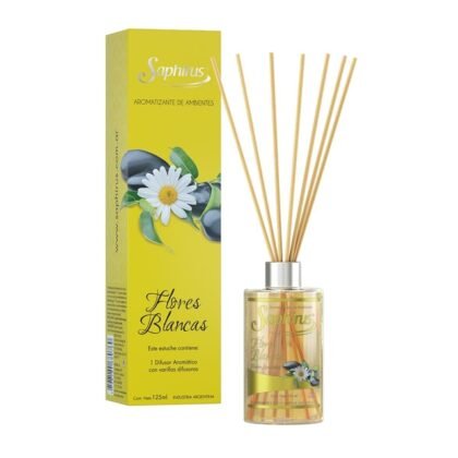 AROMATIZANTE SAPHIRUS FLORES BLANCAS 125ML