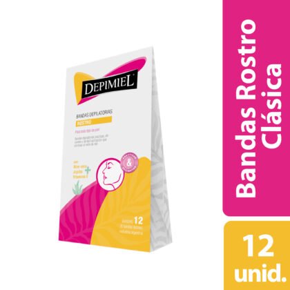 BANDAS DEPILATORIAS DEPIMIEL ROSTRO X12