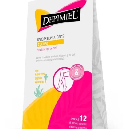 BANDAS DEPILATORIAS DEPIMIEL X12