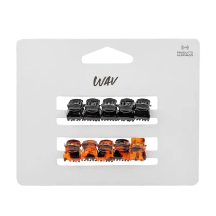 CAREY BROCHE NEGRO ROMBO MINI