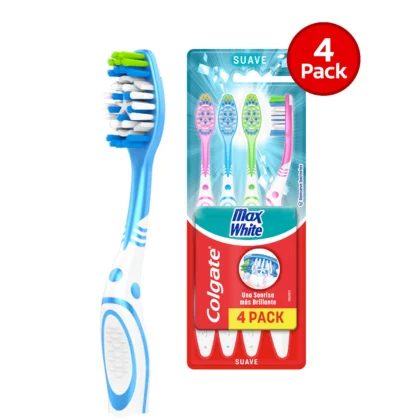 CEPILLO DE DIENTES COLGATE MAX WHITE X4