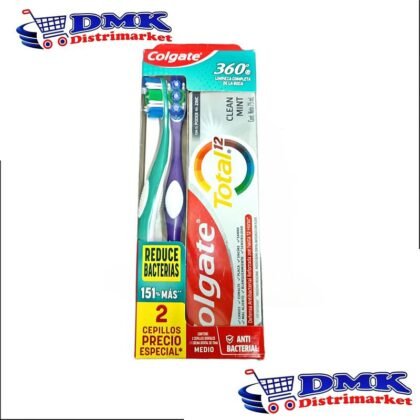 CEPILLO DE DIENTES COLGATE TOTAL12 X2