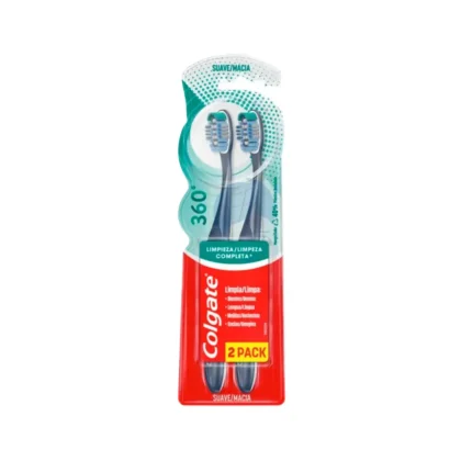 CEPILLO DENTAL COLGATE 2X1 360 CARBON SUAVE
