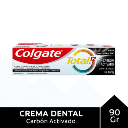CREMA DENTAL COLGATE TOTAL CARBON ACTIVADO 90G