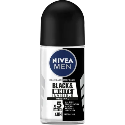 DESODORANTE NIVEA BLACK & WHITE ROLL ON