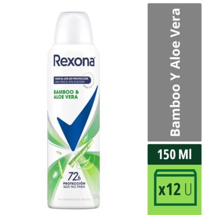 DESODORANTE REXONA 150ML BAMBOO Y ALOE VERA