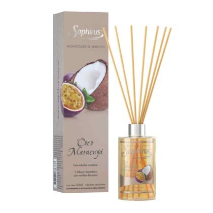 DIFUSOR SAPHIRUS COCO Y MARACUYA 125ML