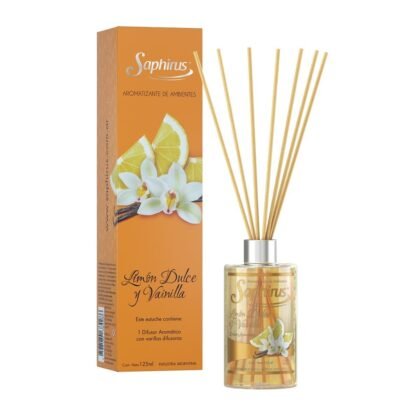 DIFUSOR SAPHIRUS LIMON DULCE Y VAINILLA 125ML