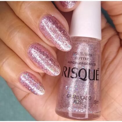 ESMALTE RISQUE GRANULADO ROSE