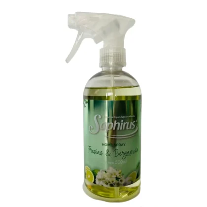 HOME SPRAY "SAPHIRUS" 500ML FRESIAS Y BERGAMOTA