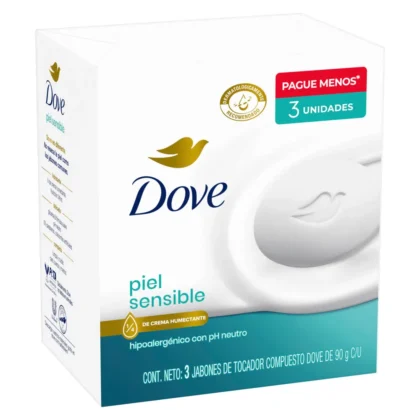 JABON DOVE PIEL SENSIBLE X3 90G