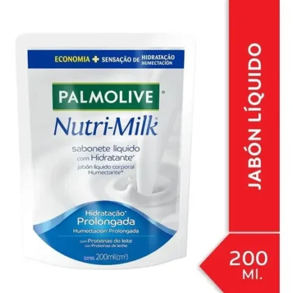 JABON LIQUIDO PALMOLIVE NUTRI-MILK 200ML RECARGA