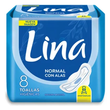 TOALLA FEMENINA NORMAL CON ALAS ANATOM "LINA"