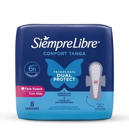 TOALLA FEMENINA SIEMPRE LIBRE TANGA SUAVE X8