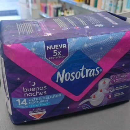 TOALLAS FEMENINAS NOSOTRAS NOCTURNAS X14